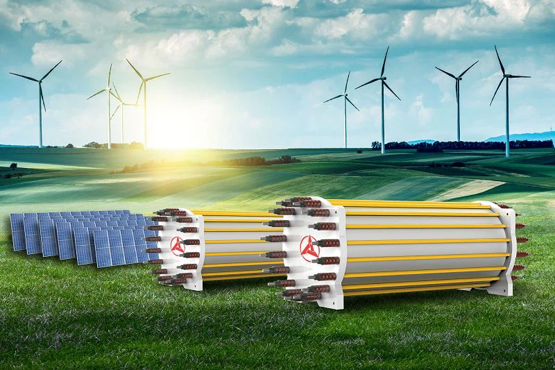 Advantage in large-scale hydrogen production from wind, solar and green power